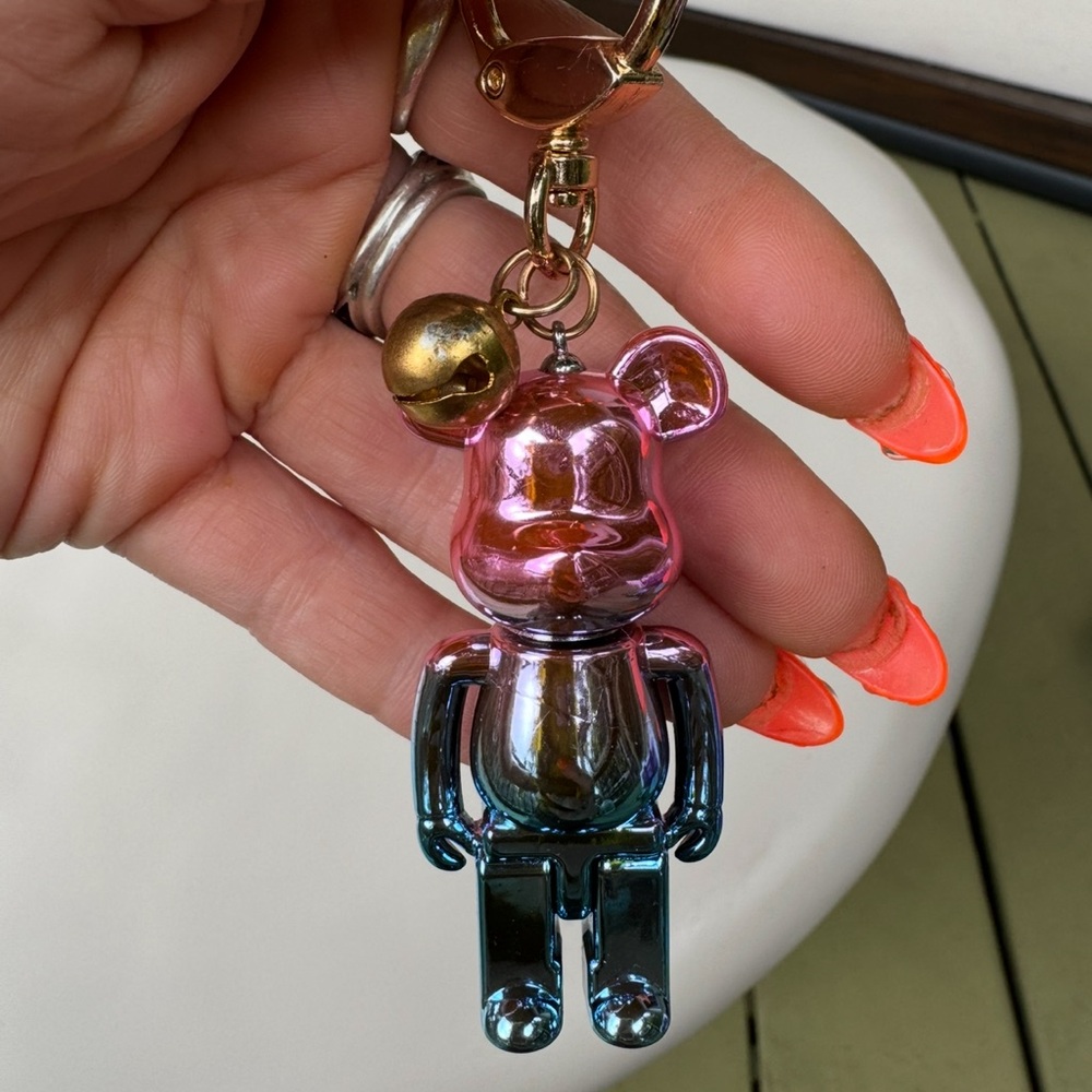 NEW blue and purple hombre key chain or bag charm - Picture 5 of 5